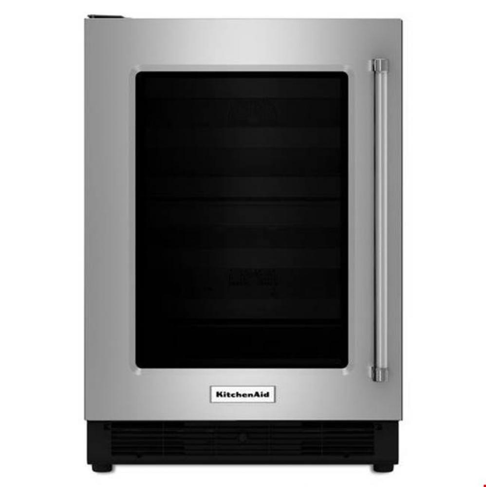 24&apos;&apos; Undercounter Refrigerator with Glass Door