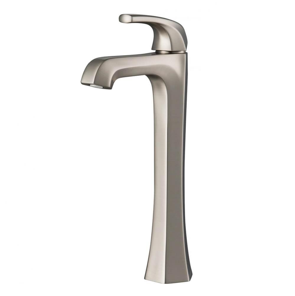 Esta Single Handle Vessel Bathroom Faucet with Pop-Up Drain in Spot Free Stainless Steel