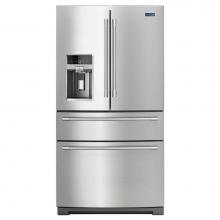 Maytag MFX2676FRZ - 36- Inch Wide 4-Door French Door Refrigerator with Steel Shelves - 26 Cu. Ft.