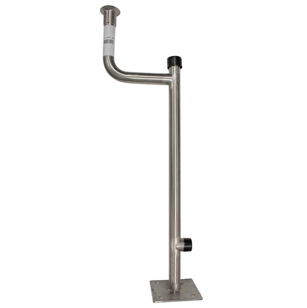 Repair Part 74-0025-SS Stainless Steel Lower Stanchion Sectio with Waste Drain