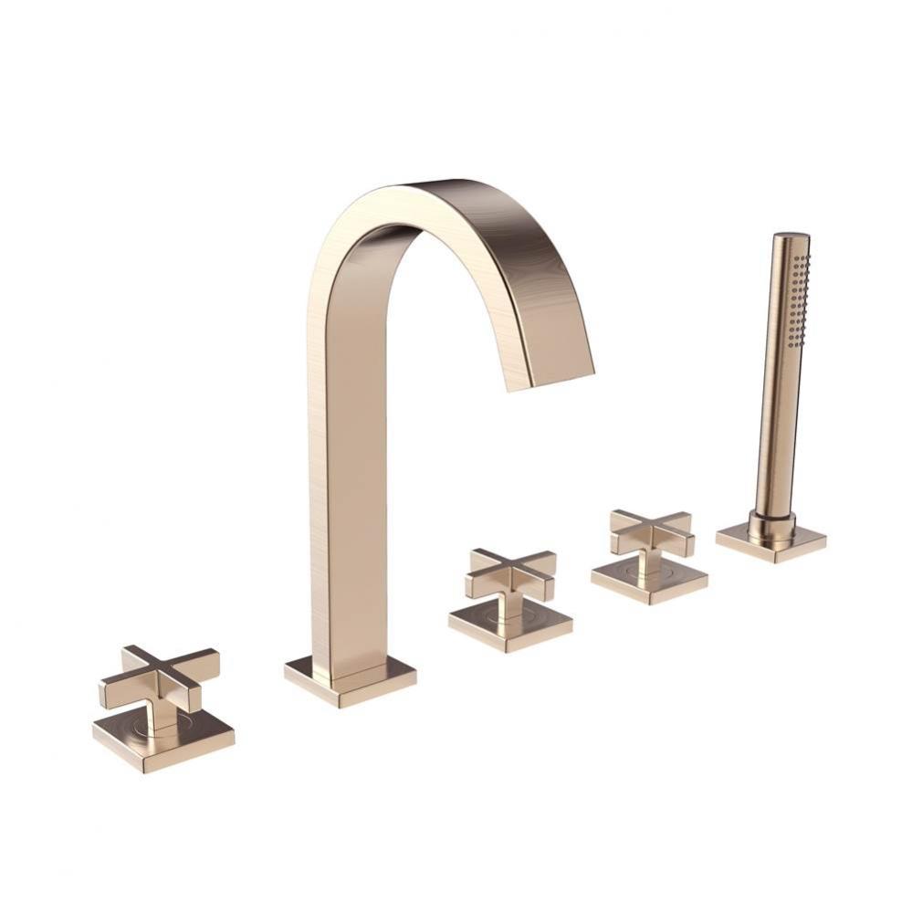 SB-2531-BBZ Lura 5-Hole Roman Tub Faucet with Cross Handles BBZ