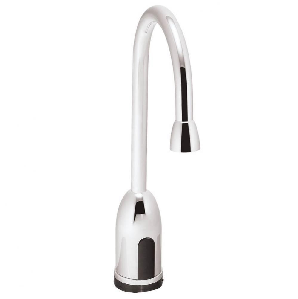 SensorFlo Gooseneck S-9101-CA-E Battery Powered Faucet with Under-counter Mechnical Mixer