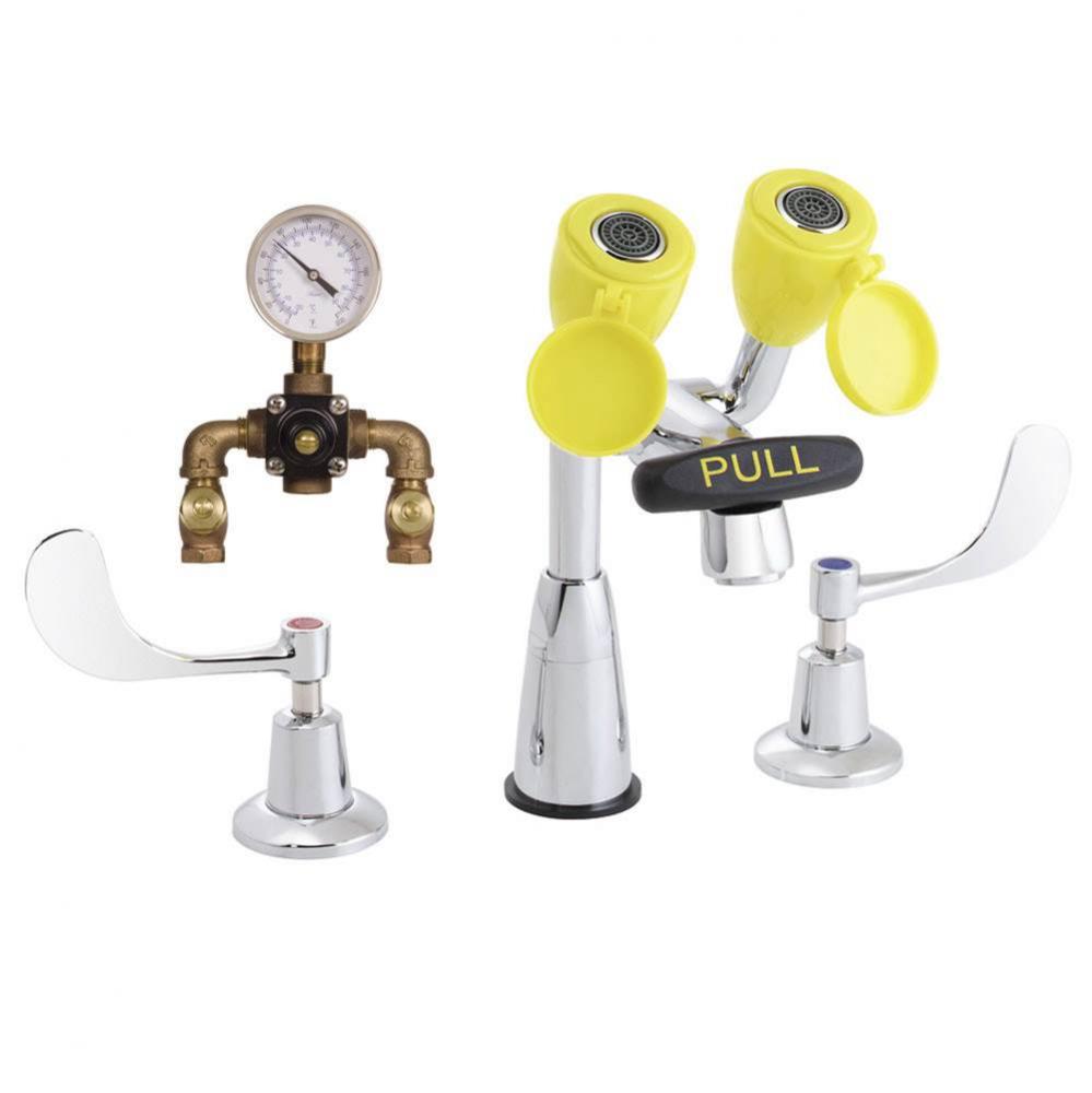 Speakman Eyesaver Classic Eyewash Faucet with 8 In. Spout with Eyewash TMV