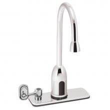 Speakman S-9118-CA-E - SensorFlo Gooseneck S-9118-CA-E Battery Powered Sensor Faucet with 4 In. Deck Plate,