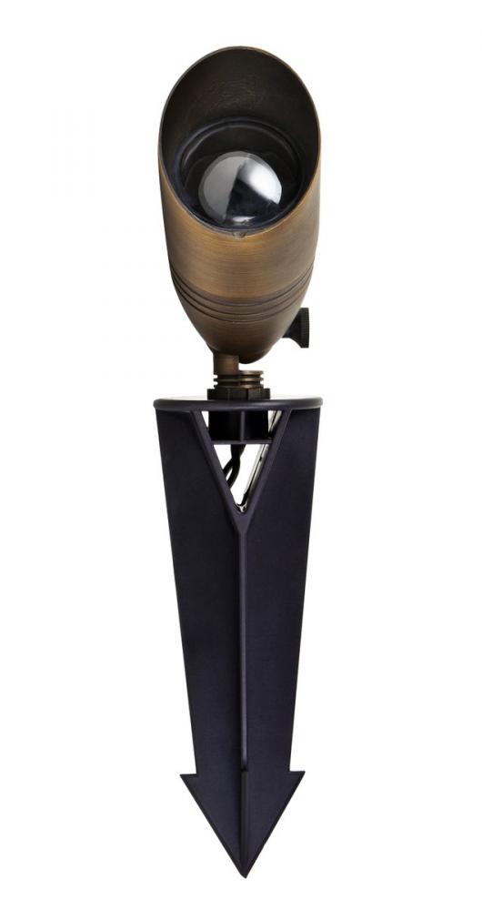 Outdoor Cast Brass Spot Light 3&#34;wx8.5&#34;h