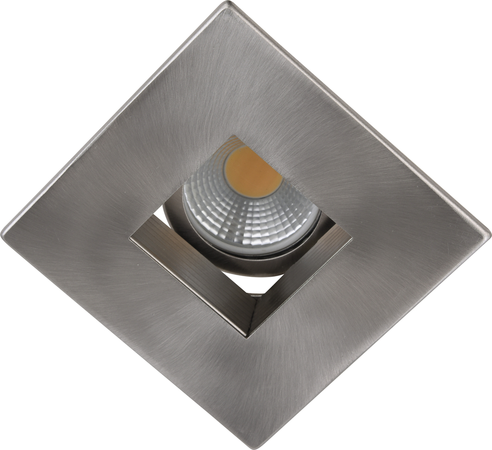 3&#34; Brushed Nickel Square baffle Trim MR16