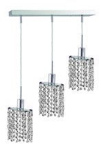  1283D-O-E-CL/SS - Mini 3 light Chrome Pendant