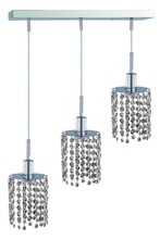  1283D-O-R-CL/SS - Mini 3 light Chrome Pendant