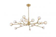  3509D48G - Graham 18 Light Pendant in Gold