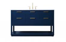  VF19254BL - 54 Inch Single Bathroom Vanity in Blue