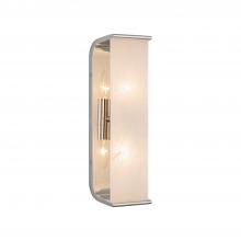 Alora Lighting WV327015PNAR - Abbott 15-in Polished Nickel/Alabaster 2 Lights Wall/Vanity