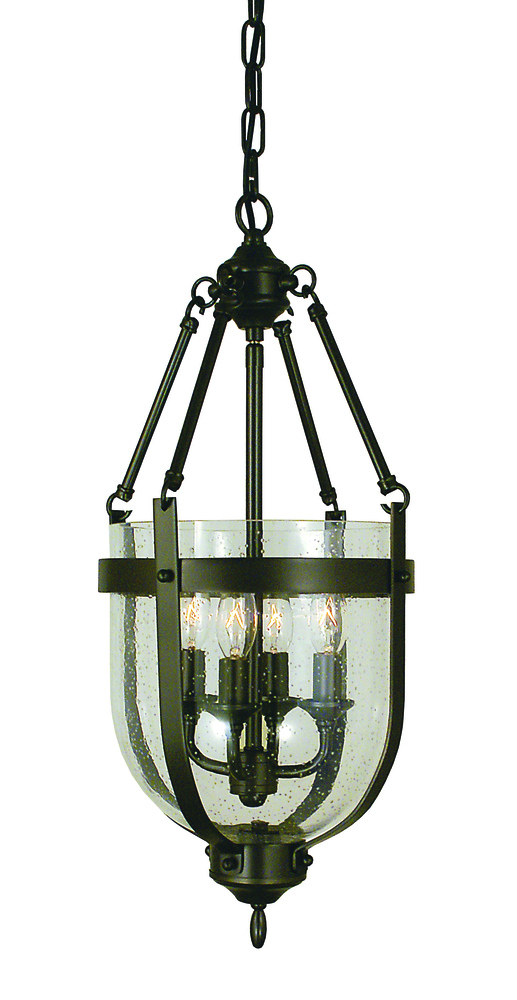 4-Light Mahogany Bronze Hannover Mini-Chandelier