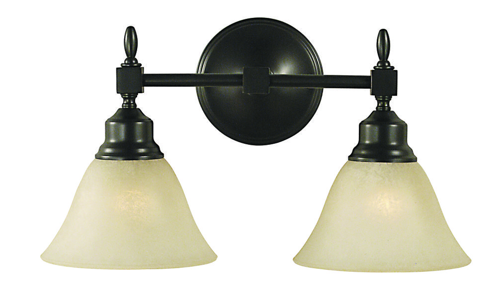 2-Light Polished Brass Taylor Sconce