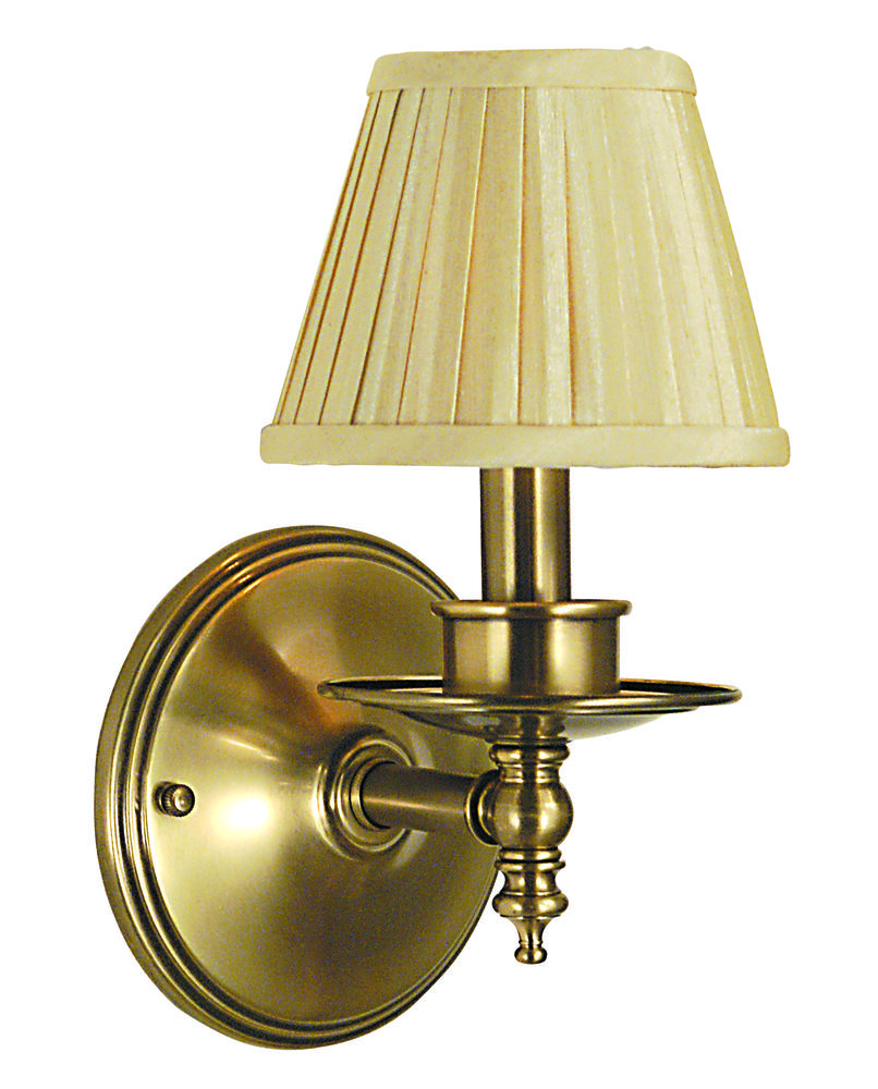 1-Light Polished Brass Sheraton Sconce