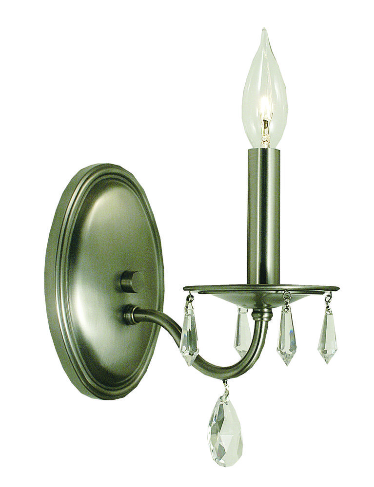 1-Light Matte Black Liebestraum Sconce