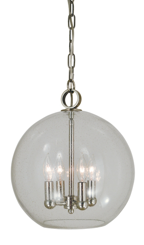 4-Light Polished Brass Jupiter Mini Chandelier