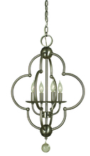 Framburg 1160 MB - 4-Light Mahogany Bronze Quatrefoil Dining Chandelier