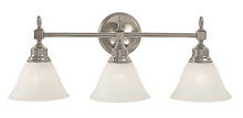 Framburg 2433 PB/AM - 3-Light Polished Brass Taylor Sconce