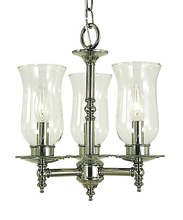 Framburg 2508 MB - 3-Light Mahogany Bronze Sheraton Mini Chandelier