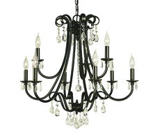 Framburg 2999 MB - 9-Light Mahogany Bronze Liebestraum Dining Chandelier