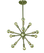 Framburg 4393 PN - 12-Light Polished Nickel Simone Chandelier