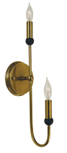 Framburg 4792 SP/PN - 2-Light Satin Pewter/Polished Nickel Nicole Sconce