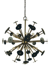 Framburg 4978 PN/SP - 20-Light Polished Nickel/Satin Pewter Apogee Chandelier