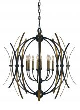 Framburg 5058 MB/AB - 8-Light Monique Dining Chandelier