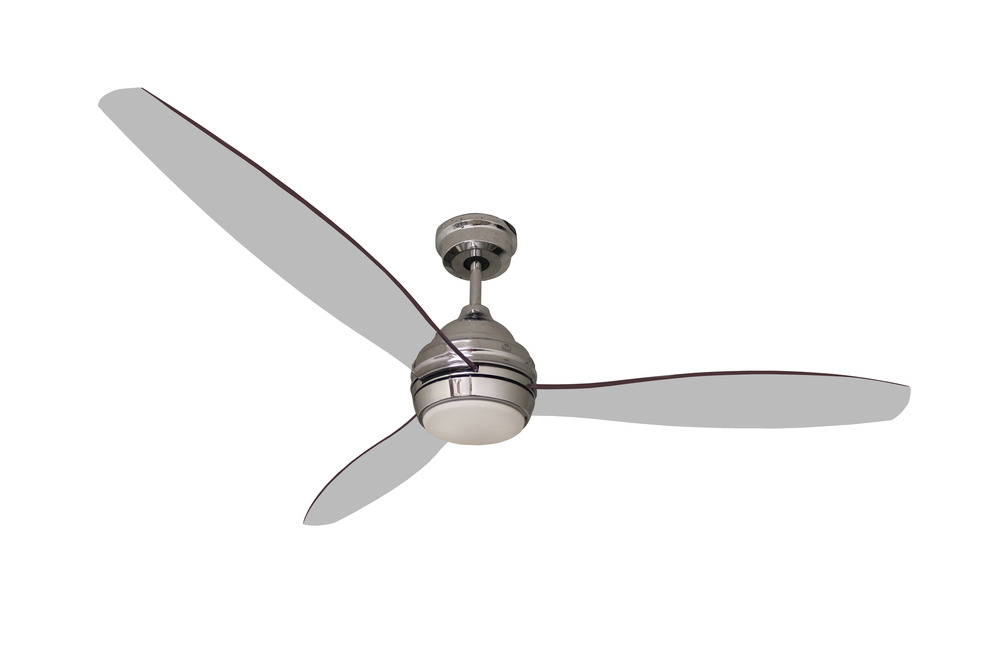 3-Blade 60&#34; CH Fan Clear Blades 18W LED 3K