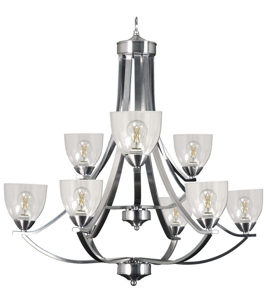 Victoria 9-Light Chandelier - NK Clear Glass