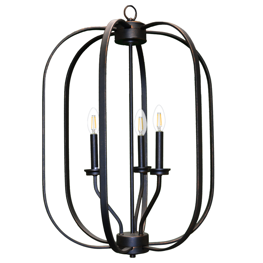 Victoria Series 3-Light Medium Entry Cage - RB