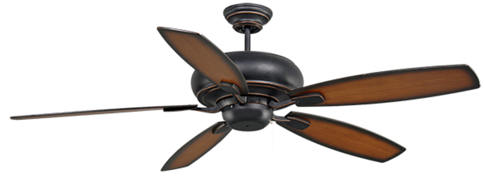 60&#39; 5-Blade Indoor/Outdoor Fan RB - Indoor Charred Pecan Blades Included