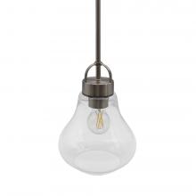 HOMEnhancements 20646 - 1-Light Clear Glass Pendant - NK