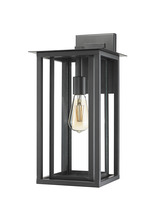 HOMEnhancements 20604 - Labo Small Coach Light - Matte Black - Clear Glass