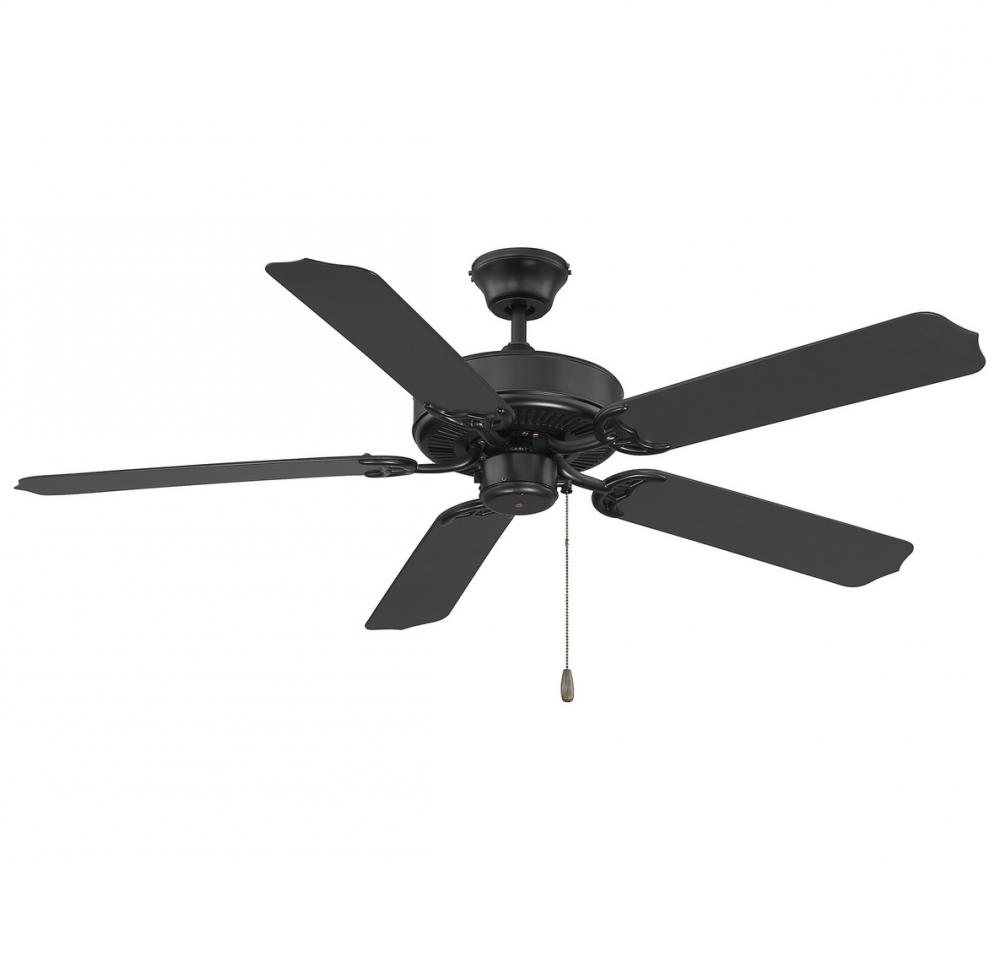 52&#34; Outdoor Ceiling Fan in Matte Black