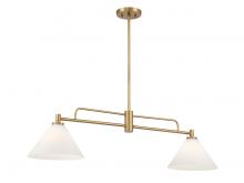 Savoy House Meridian M100136NB - 2-Light Chandelier in Natural Brass