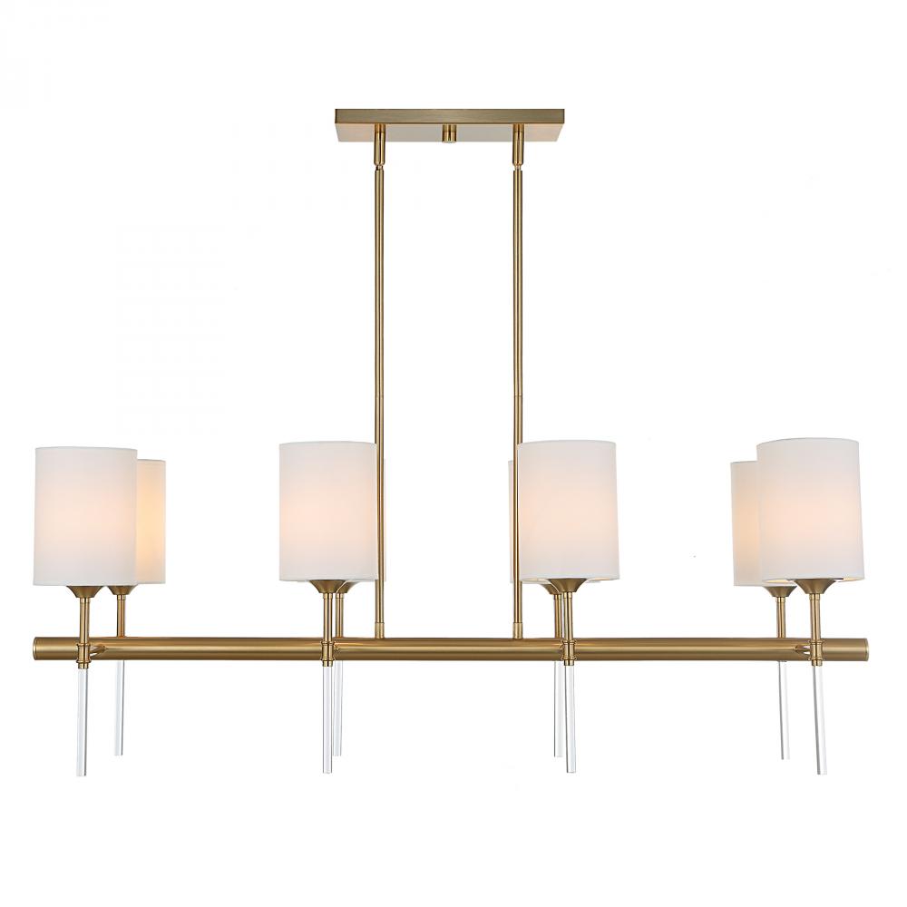 Uttermost Awyr 8 Light Linear Chandelier