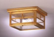 Northeast Lantern 4304-DAB-MED-FST - Flush Dark Antique Brass Medium Base Socket Frosted Glass