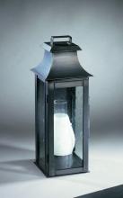 Northeast Lantern 5621-VG-CIM-CLR - Pagoda Wall Verdi Gris Medium Base Socket With Chimney Clear Glass