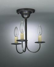 Northeast Lantern 903F-VG-LT3 - Hanging J-Arms Verdi Gris 3 Candelabra Sockets