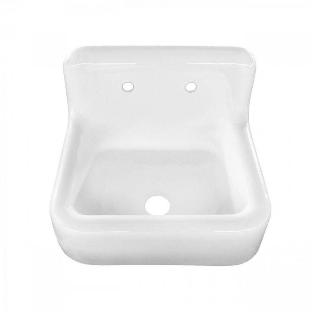 25&apos;&apos; Cast Iron High Back Sink