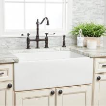 Maidstone 139-SB19-2 - 30'' x 18'' Reversible Fireclay Farmhouse Sink