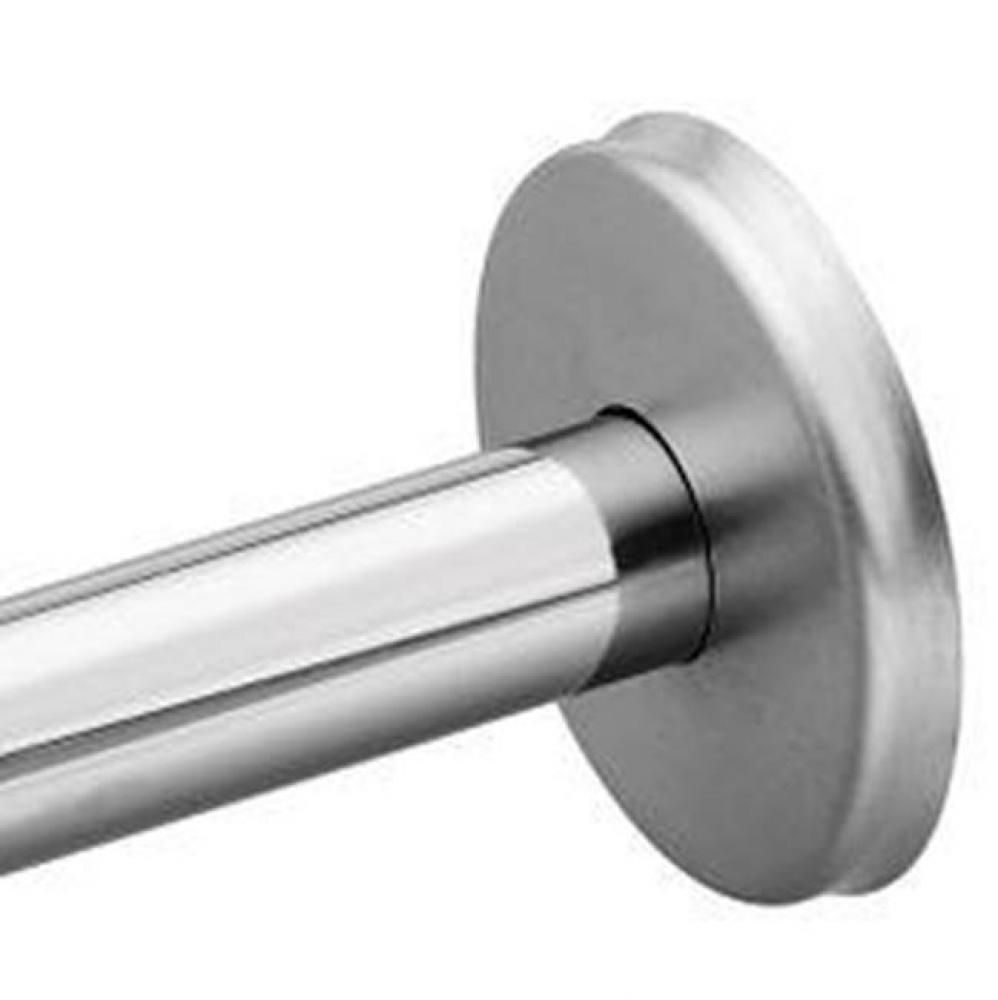 Satin stainless shower rod