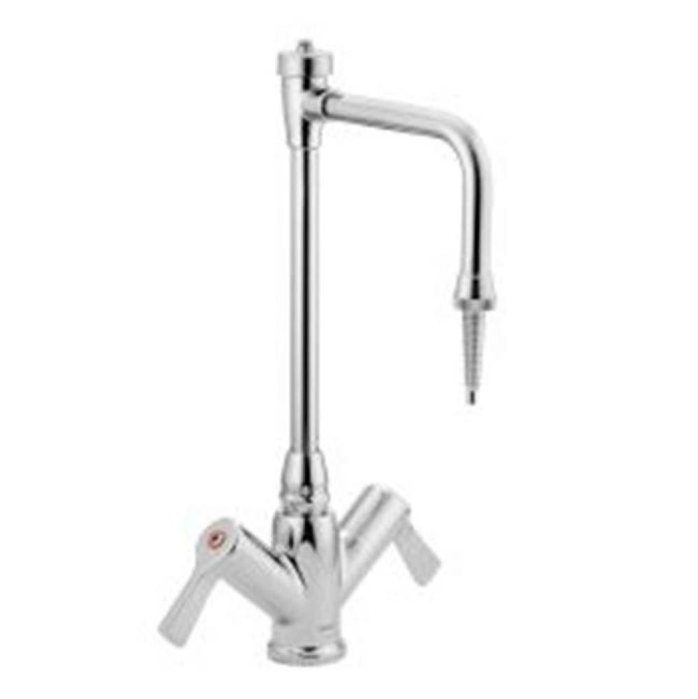 Chrome two-handle laboratory faucet