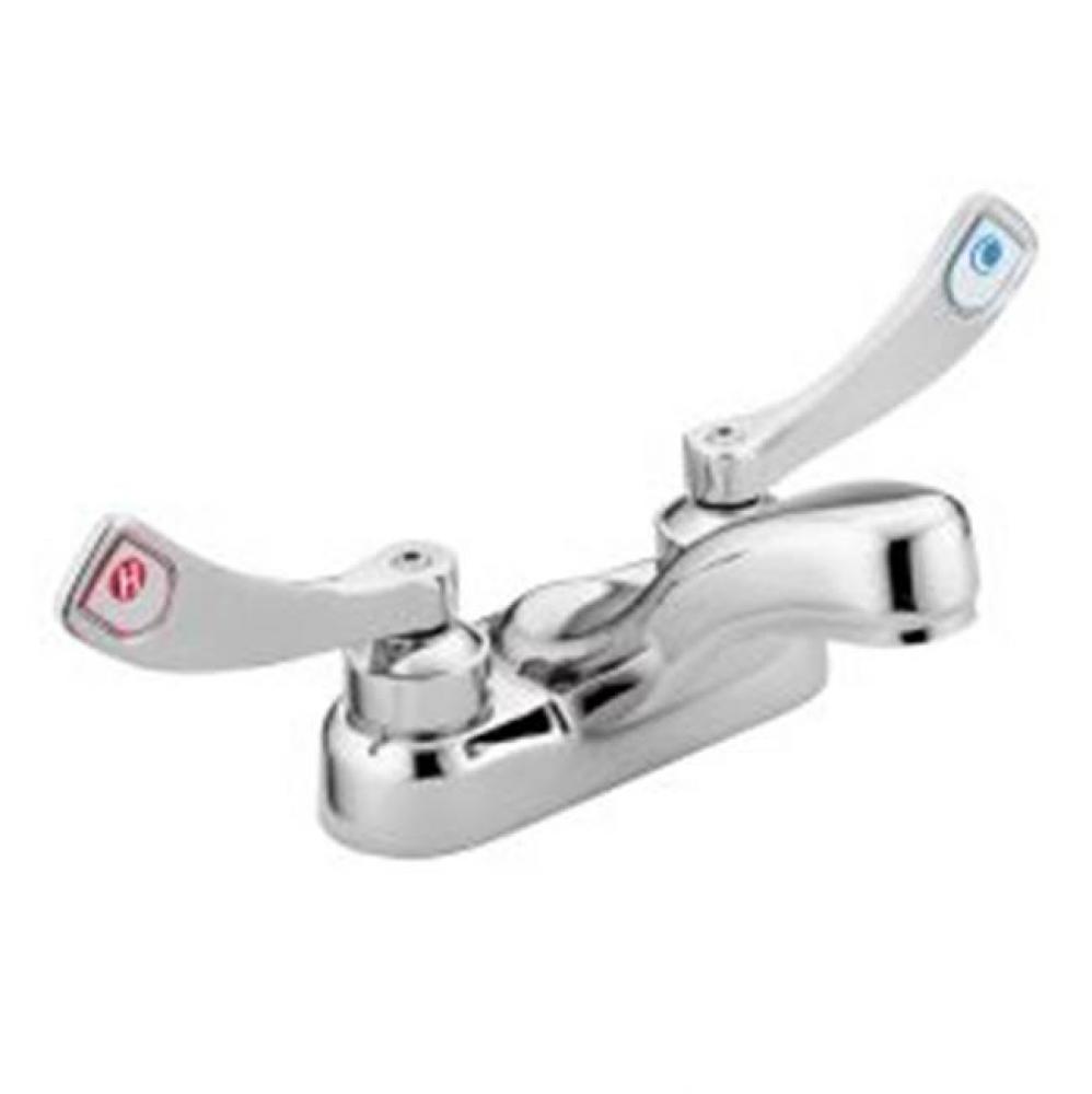 Chrome two-handle lavatory faucet