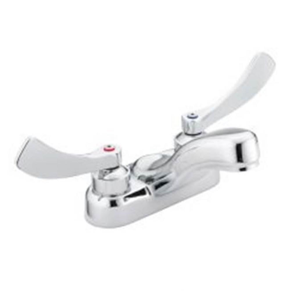 Chrome two-handle lavatory faucet