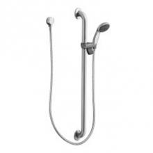Moen Commercial 52236GBM15 - Chrome/stainless slide bar/grab bar shower