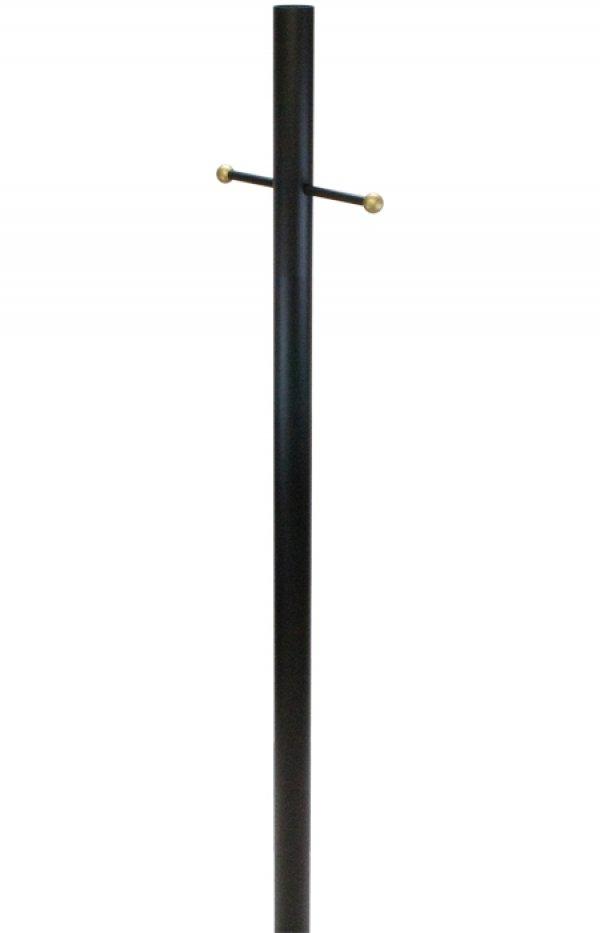 10&#39; ALUM POST 2.95 X .050 X 120&#34; BLACK POST