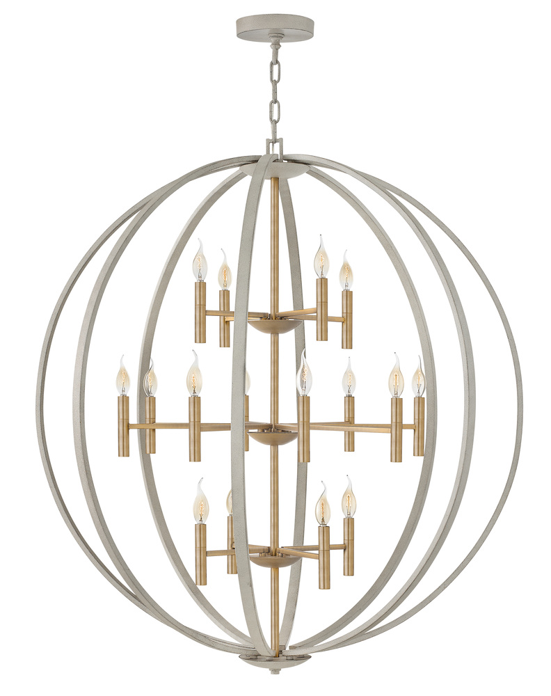 Double XL Three Tier Orb Chandelier