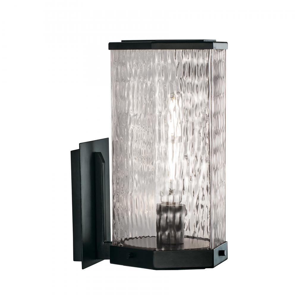 Polygon 12.75&#39;&#39; High 1-Light Outdoor Sconce - Matte Black